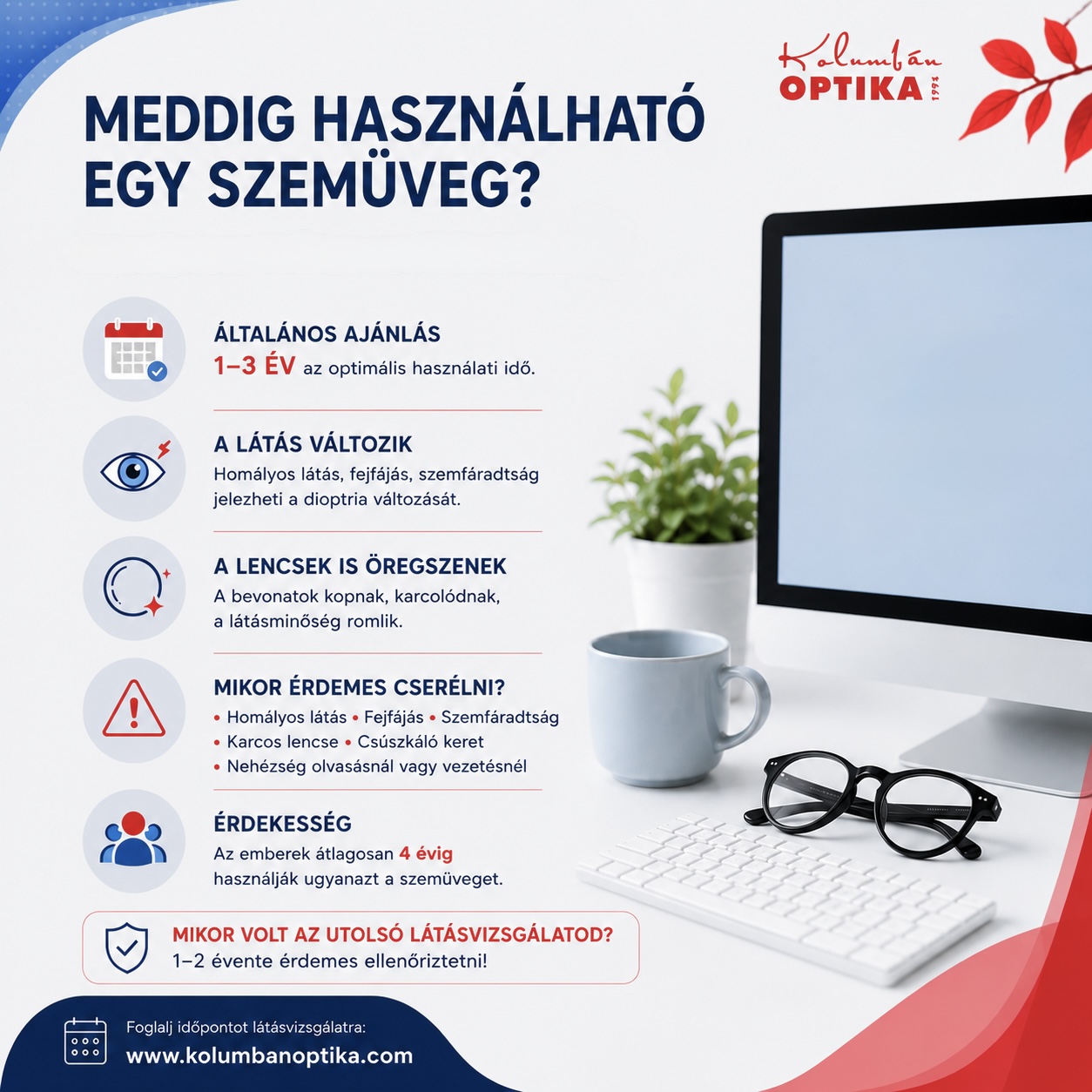 Meddig használható egy szemüveg?